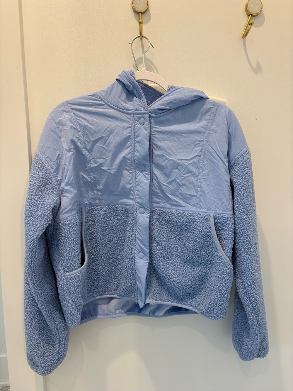 aerie Light Blue Hooded  Jacket